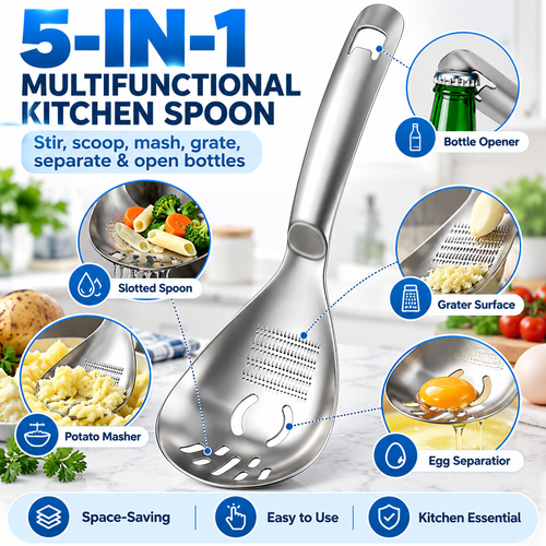 ⚡Stainless Steel Multifunctional Kitchen Spoon