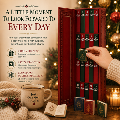 📚 25-Day Book Advent Calendar – 25 Openable Mini Book