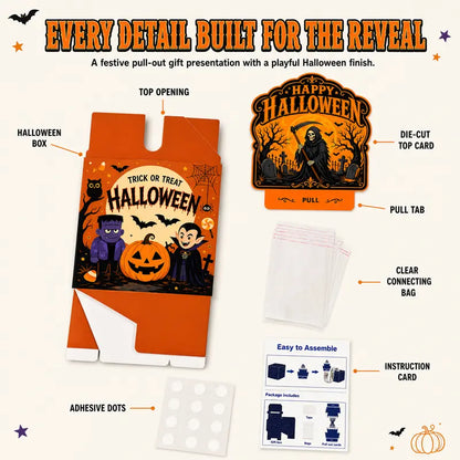 🎃 Halloween Pull-Out Surprise Box – Fun Cash & Gift Reveal Game