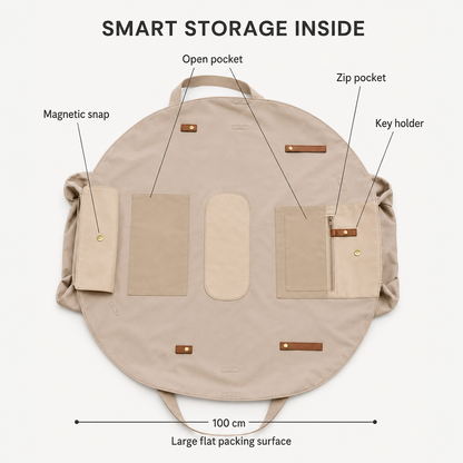 Lay-Flat Drawstring Tote