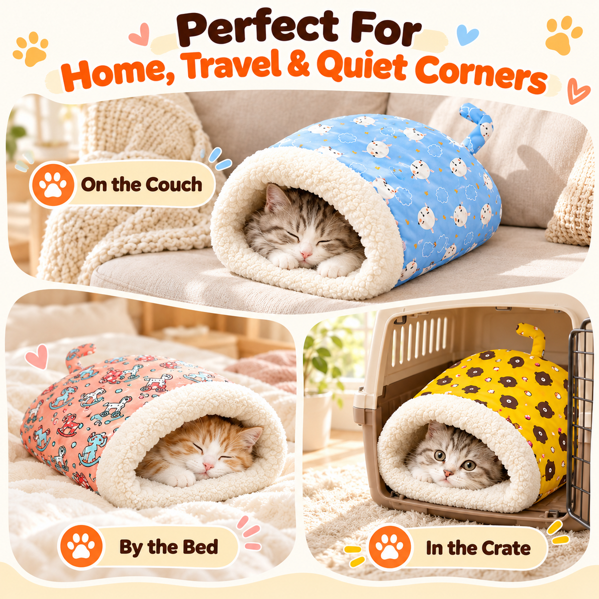 Best Pet Toys Cozy Cat Sleeping Bag