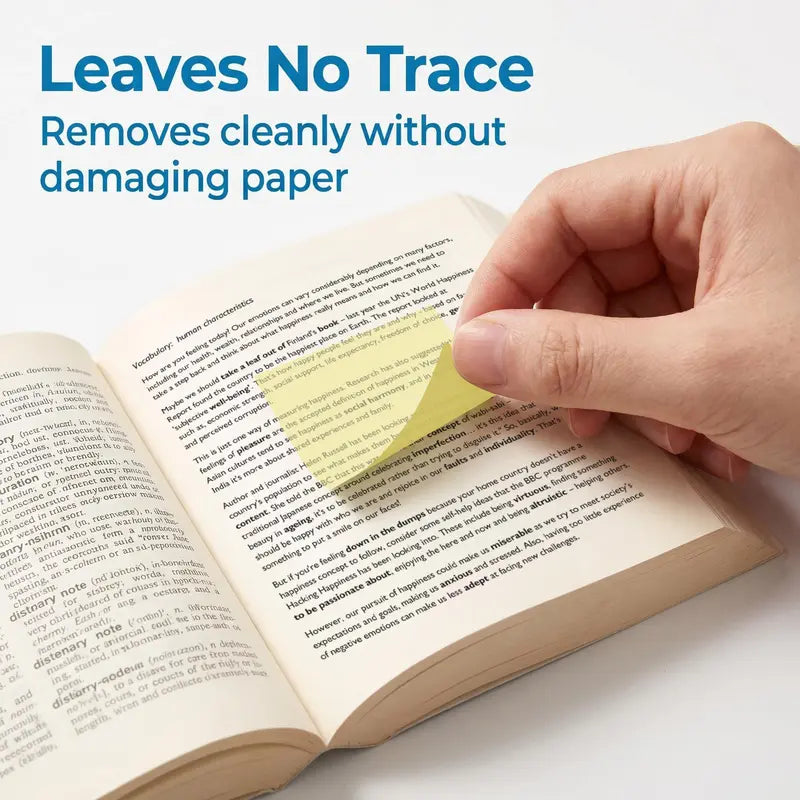 ✨📖Transparent Pull-Out Sticky Notes (12 Boxes, 960 Sheets Total)