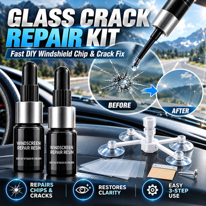 🔥LIMITED SALE - BUY 1 GET 1 FREE🔥Cracks Gone Glass Repair Kit