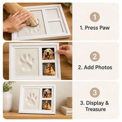 🐾Pet paw prints Keepsake Clay Kit💛Their actual paw prints — made by your own hands.🖼️