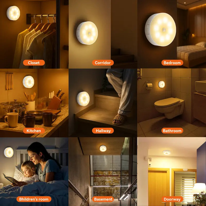 🚶 Walk In. It Lights Up. – Motion Sensor Night Light 2-Pack