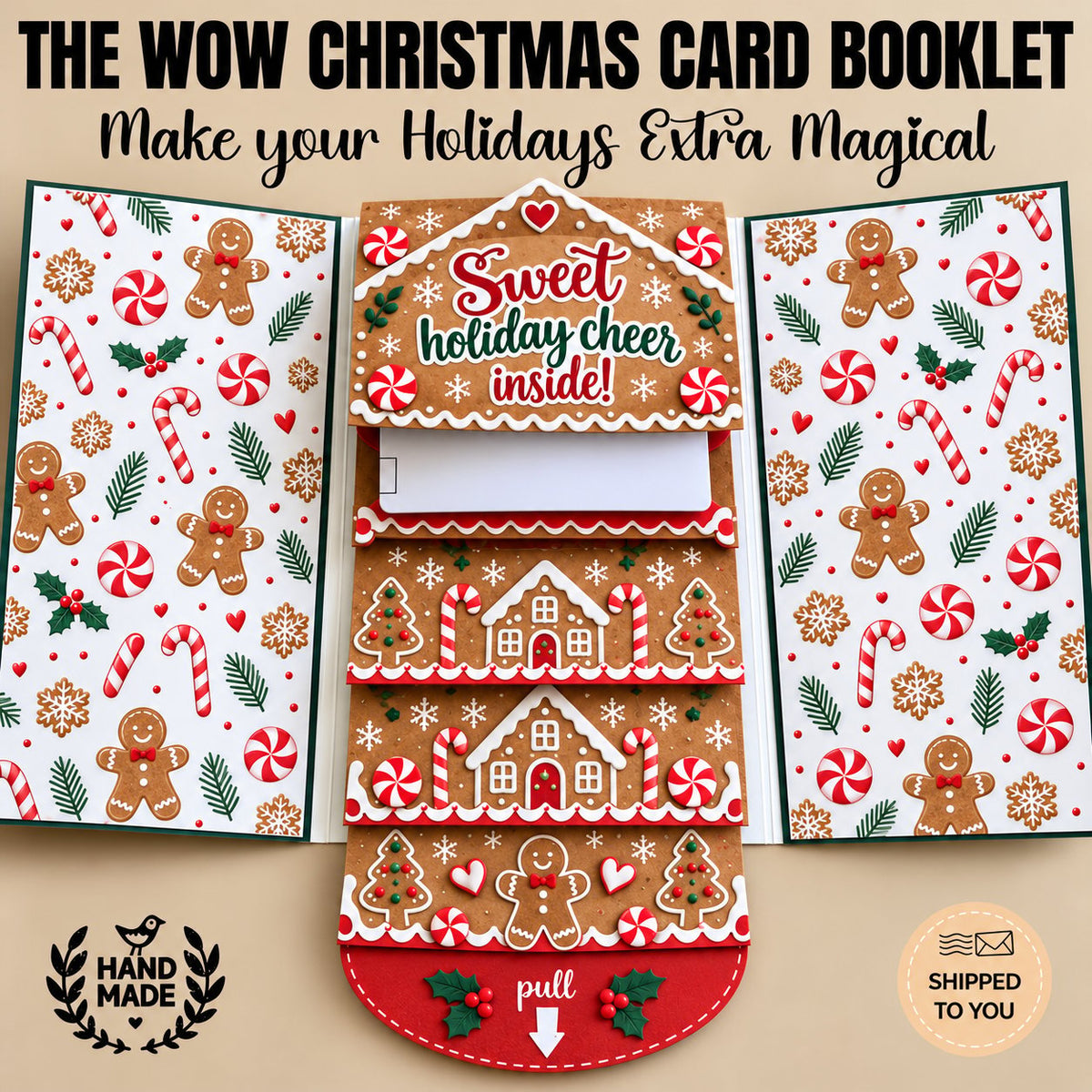 ⏰LAST DAY 50% OFF - 2026 New🎅🎁 Waterfall Christmas Gift Card Booklet 💳✨