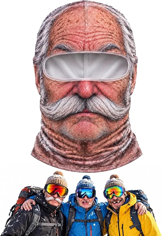 3D Funny Realistic Face Ski Mask