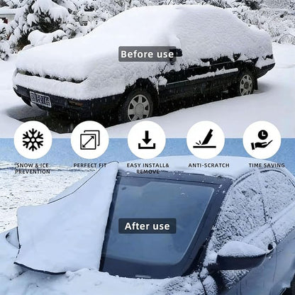 Front windshield protection Snow cover - protection for all four seasons