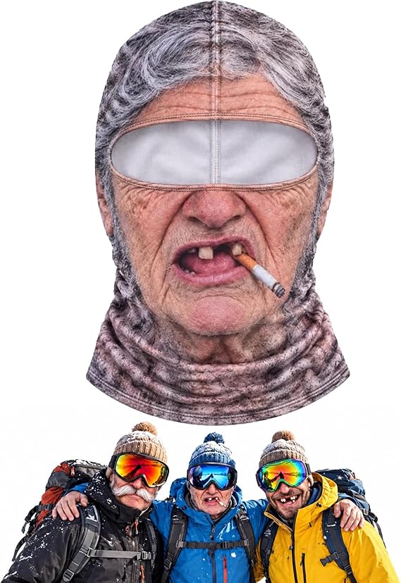 3D Funny Realistic Face Ski Mask