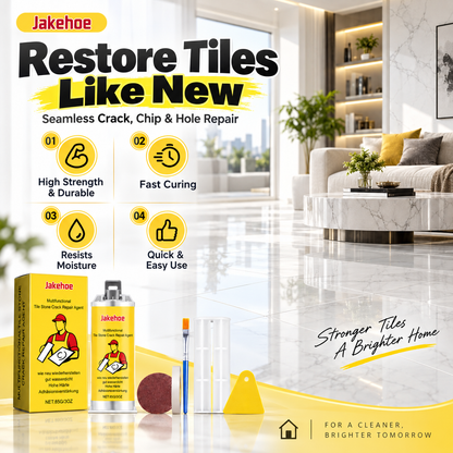 🔧Quick-Drying Tile Repair Glue - Complete Tool Kit for DIY – Fix Cracks Permanently in Minutes!✨