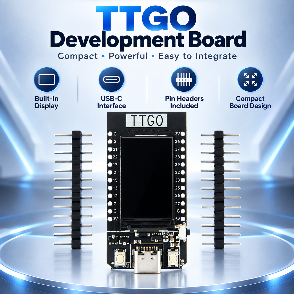TTGO T-Display 4MB ESP32 WiFi Bluetooth Module 1.14 inch Development Board for Arduino