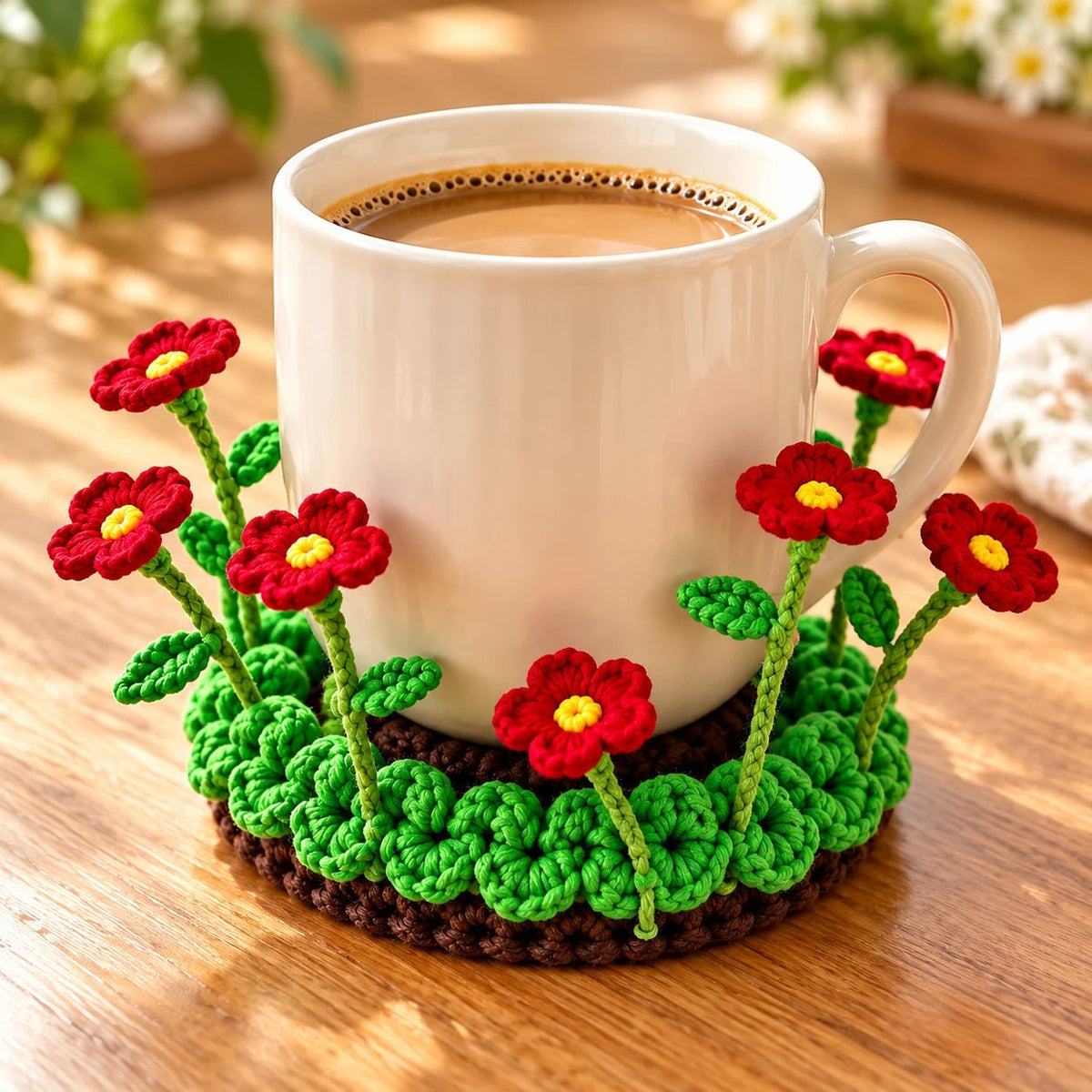 Hand-Crocheted Floral Coasters | Timeless Table Art 🌸