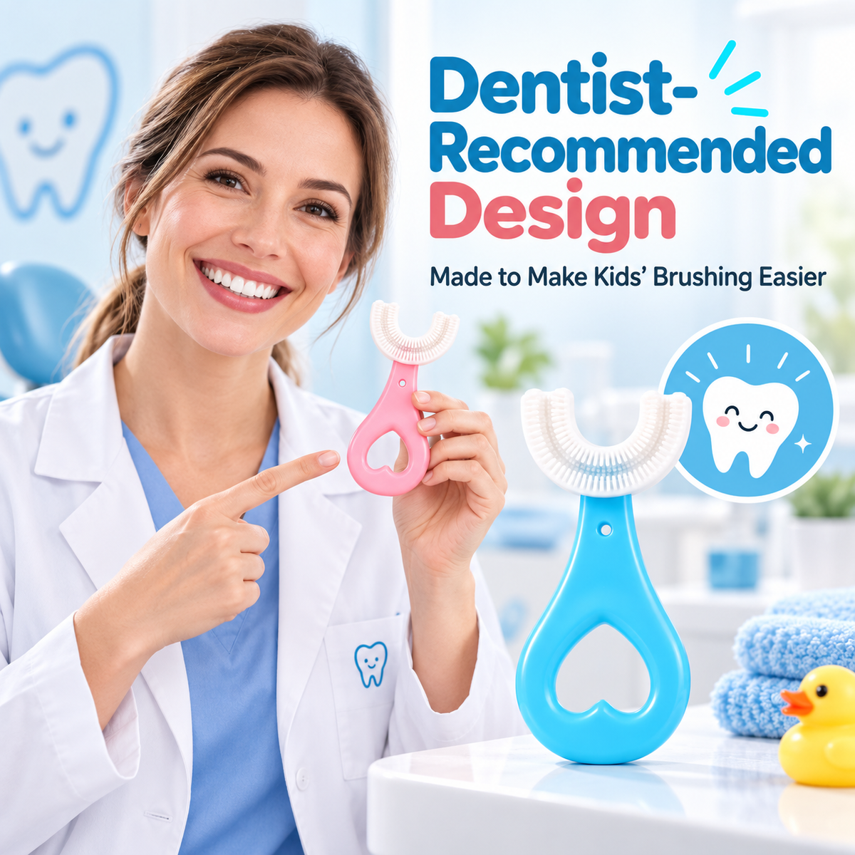 🦷 Kids 360° U-Shaped Oral Care Toothbrush