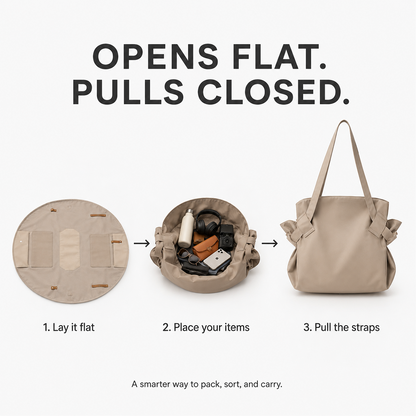 Lay-Flat Drawstring Tote