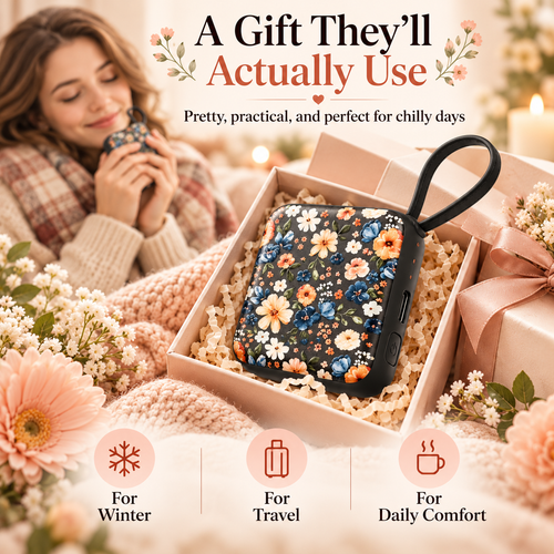 Rechargeable Hand Warmer – Slim Pocket Heater with Smart Temp Control