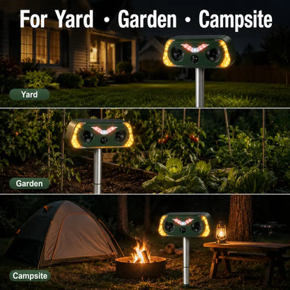 🌱Solar Motion-Activated Animal Repellent – Garden & Yard Protection