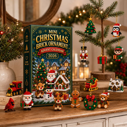 24-Day Christmas Brick Ornament Advent Calendar | 24 Buildable Holiday Designs 🎄🧱
