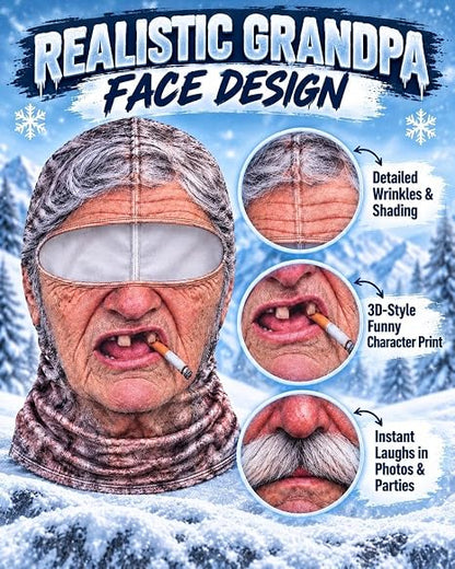 3D Funny Realistic Face Ski Mask