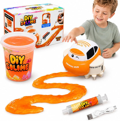 Slime Race Track Kit with USB-C Rechargeable Toy Car, Slime for Kid
