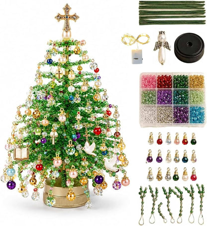 ✨ DIY Lighted Seasonal Tabletop Tree Kit – Create Your Own Holiday Magic