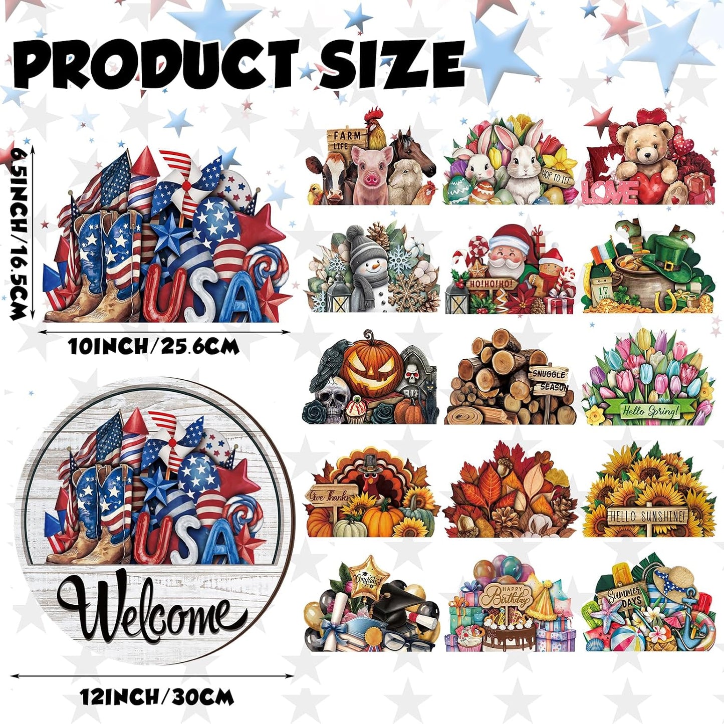 🔥 50% OFF TODAY🏡 16-Piece Interchangeable Welcome Sign