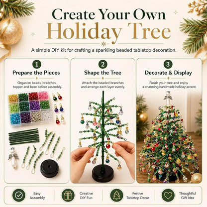 ✨ DIY Lighted Seasonal Tabletop Tree Kit – Create Your Own Holiday Magic
