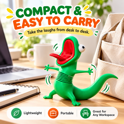 🦎Funny Shaking Lizard Fidget Toy,3DPrinted Spring Wiggly Lizard