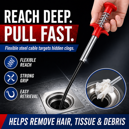 🚿Professional Drain Clog Remover Tool – A Must-Have For Every Home