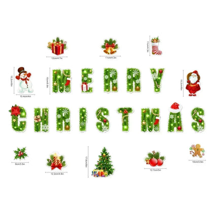 🎄 3D Christmas Magnetic Stickers – Cute Holiday Decor for Fridges & Metal Surfaces