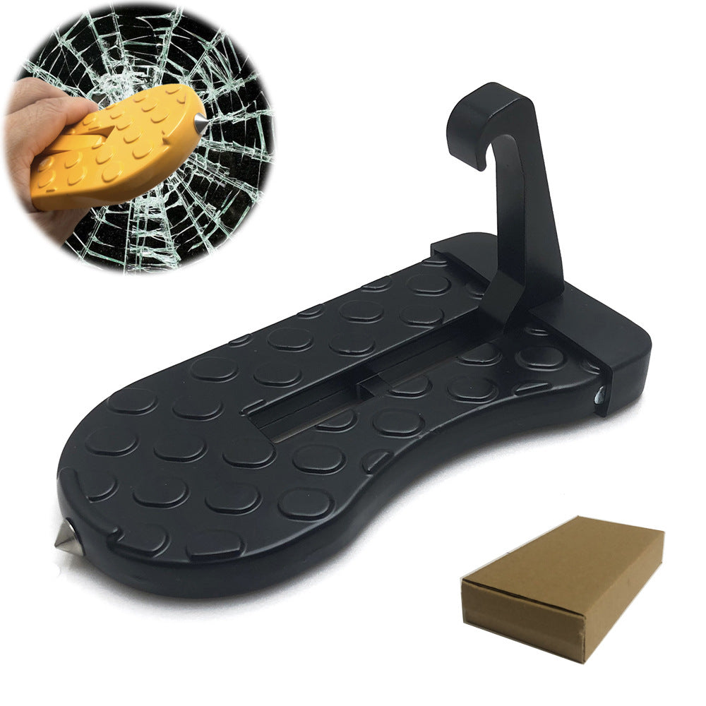 ⭐Universal Car Roof Rack Step🚗Foldable Roof Rack Door Lock, Easy to Get in and Out of Car