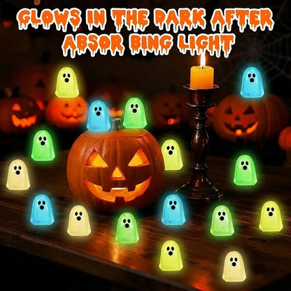 👻Mini Glow Ghost Decorations – Cute by Day, Spooky & Glowing After Dark