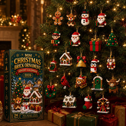 24-Day Christmas Brick Ornament Advent Calendar | 24 Buildable Holiday Designs 🎄🧱