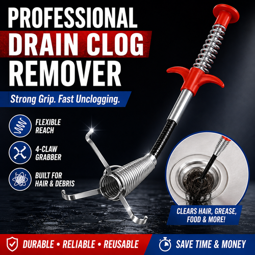 🚿Professional Drain Clog Remover Tool – A Must-Have For Every Home