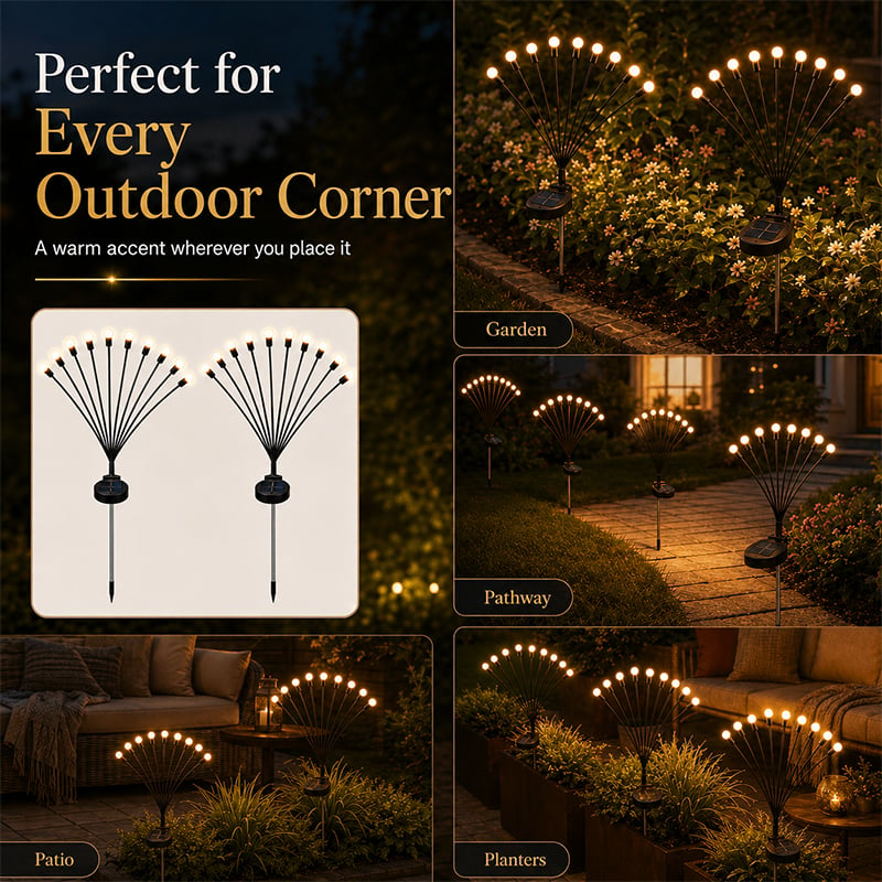 ✨☀️ Solar Bloom: Solar Firefly Garden Stake Lights 🌸