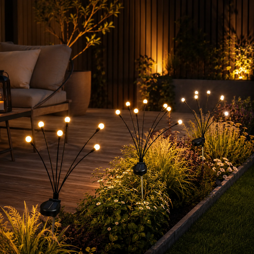 ✨☀️ Solar Bloom: Solar Firefly Garden Stake Lights 🌸