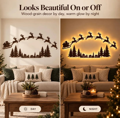 🎄 LED Reindeer Wall Decorations - ✨Festive Christmas Lighting