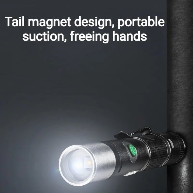 TripleGuard Stun Flashlight – Rechargeable Electric Deterrent Device with High-Intensity LED & Built-In Alarm