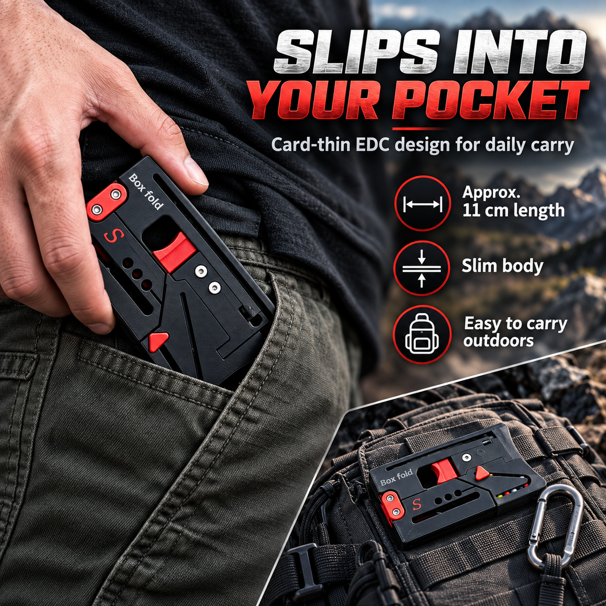 🎯Folding Pocket Outdoor Utility Gear