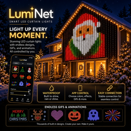 Smart RGB Curtain Lights USB App Control