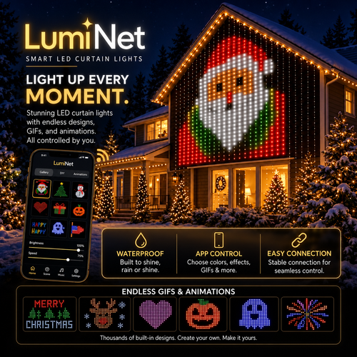 Smart RGB Curtain Lights USB App Control