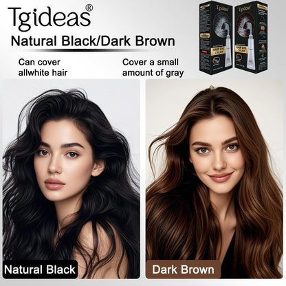 Tgideas Nature Black Tealash Brown Comb - Italian Made 16-Tooth Eyelash Comb for Deep Conditioning & Black-Brown Care