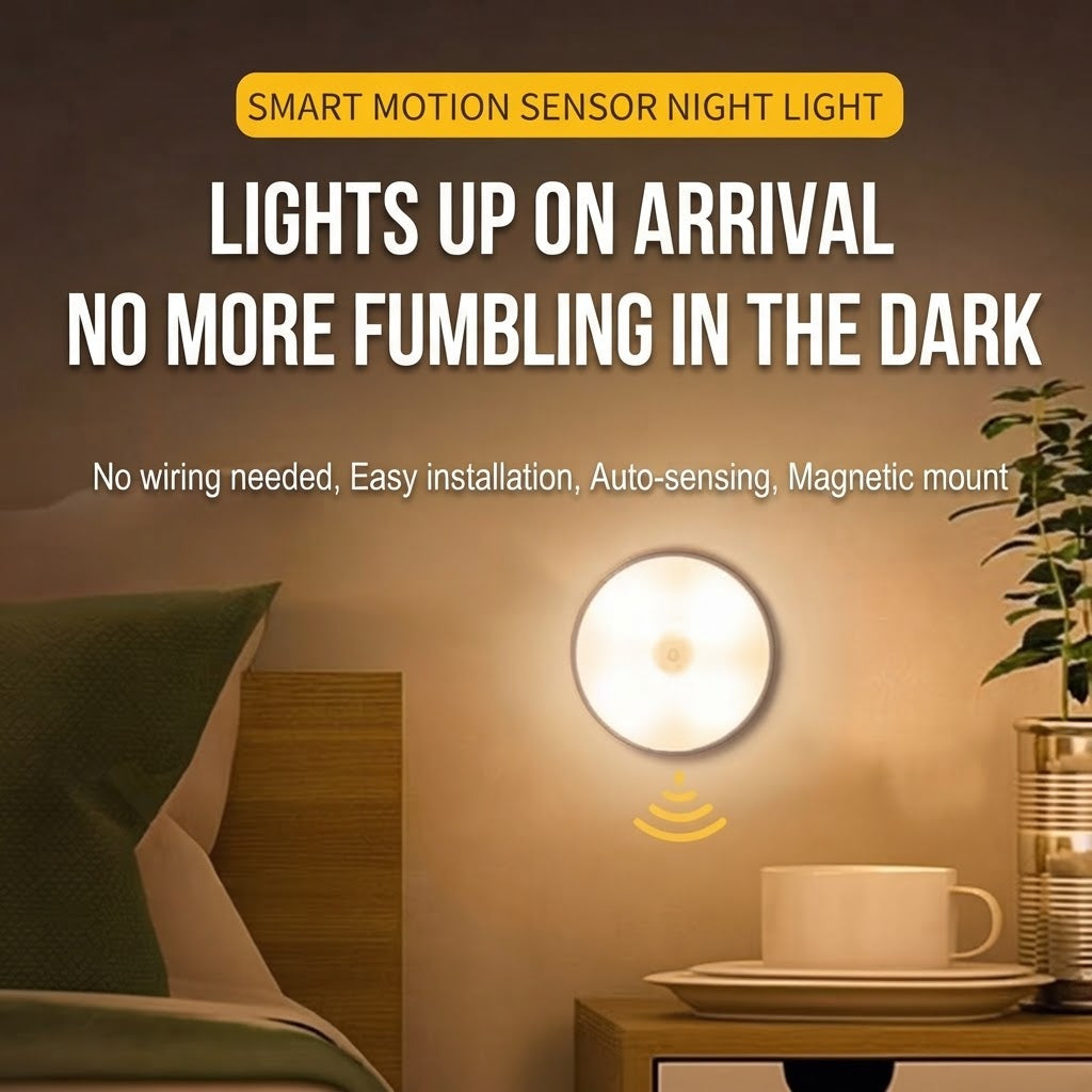 🚶 Walk In. It Lights Up. – Motion Sensor Night Light 2-Pack