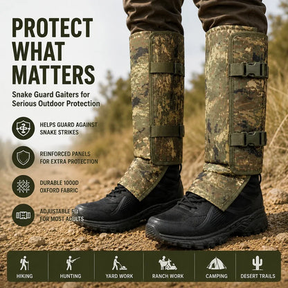 🥾Adjustable Snake-Resistant Leg Gaiters for Hiking & Hunting
