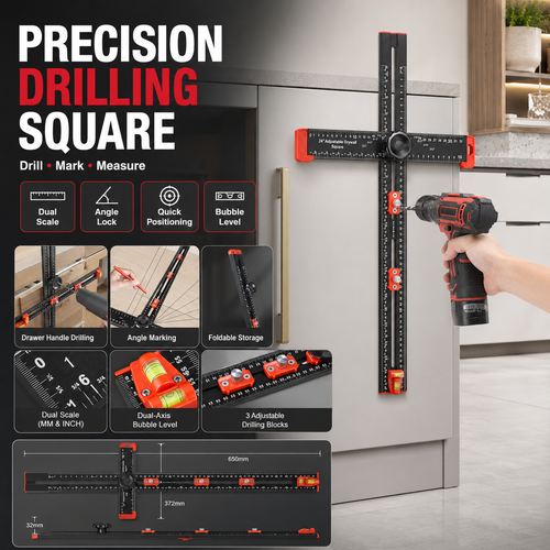 📏4-in-1 Scriber Marking Line Ruler