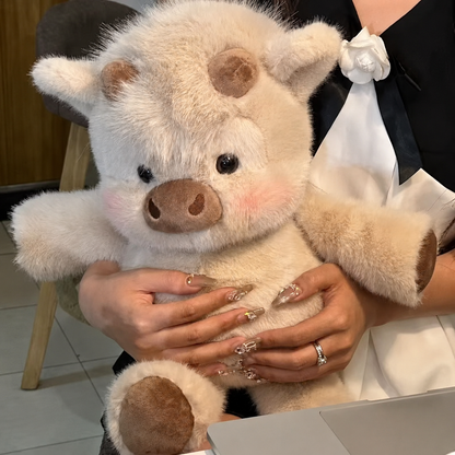 Running Scottish Highland Cow Stuffed Animal