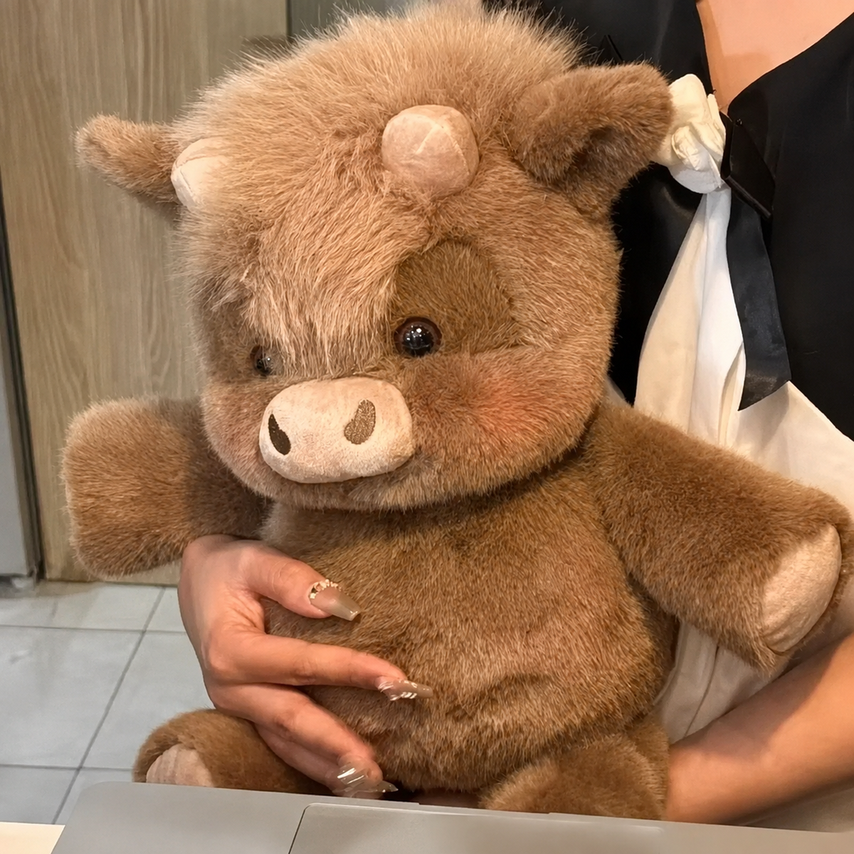Running Scottish Highland Cow Stuffed Animal