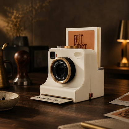 ☕📸 One-Touch Latte Art Camera – 3D Coffee Stencil Printer Kit for Custom Drink Designs ✨