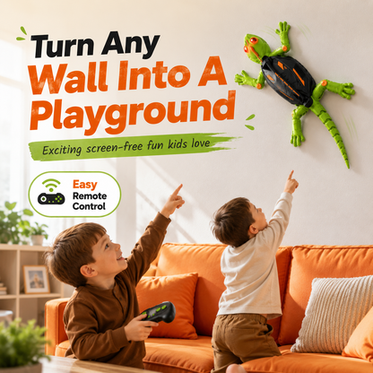 Gecko Rush Remote Control Wall Climbing Lizard Toy — Ceiling & Floor Crawler