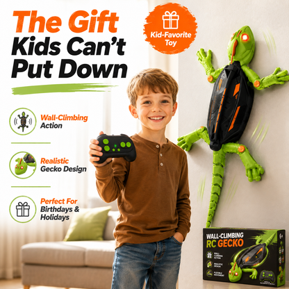 Gecko Rush Remote Control Wall Climbing Lizard Toy — Ceiling & Floor Crawler