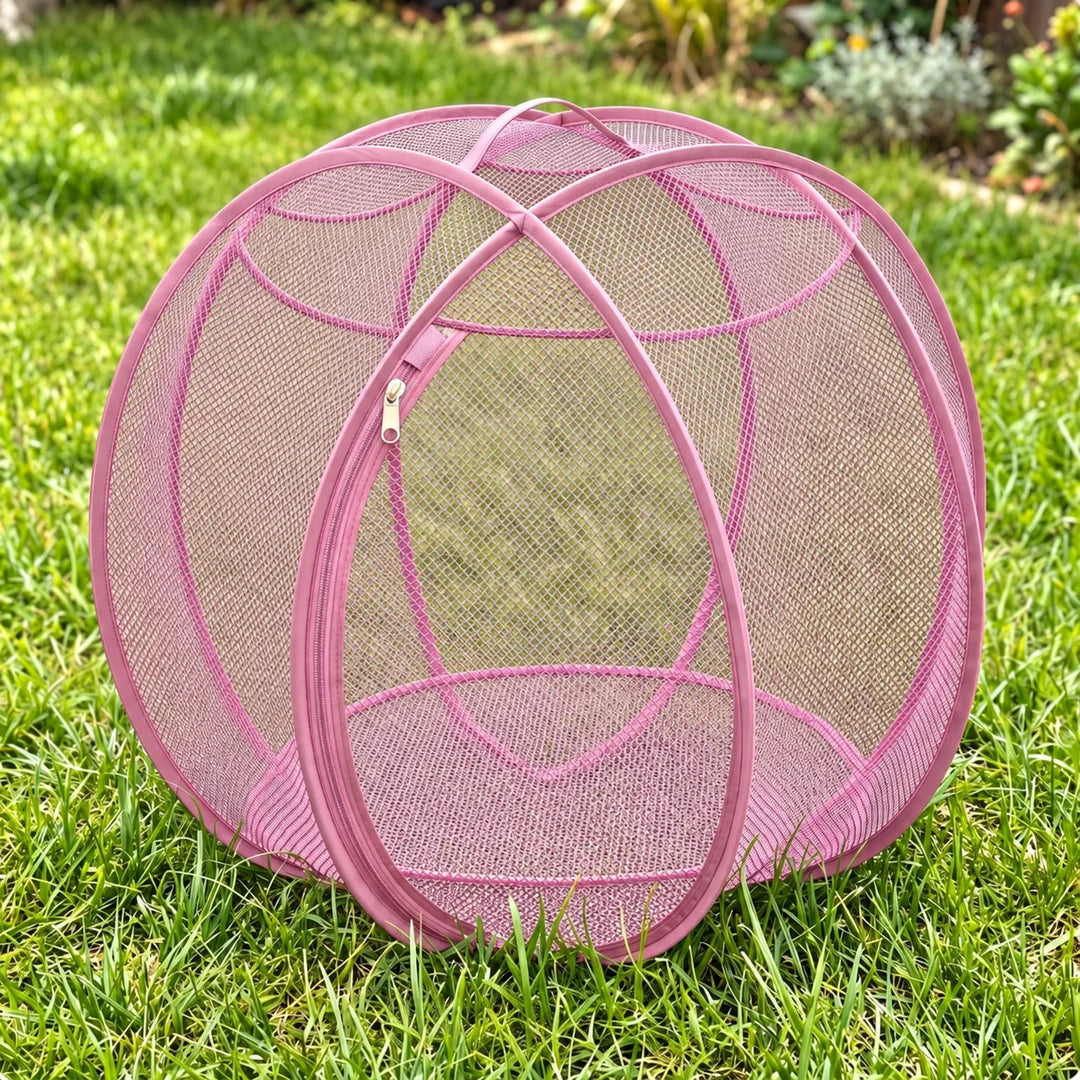 🐈 Pop-Up Mesh Cat Playpen – Roomy 32-Inch Indoor & Outdoor Enclosure